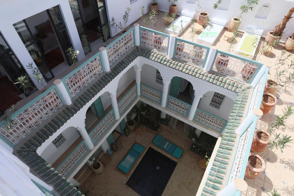 Balkón nebo terasa v ubytování RIAD DAR DAR