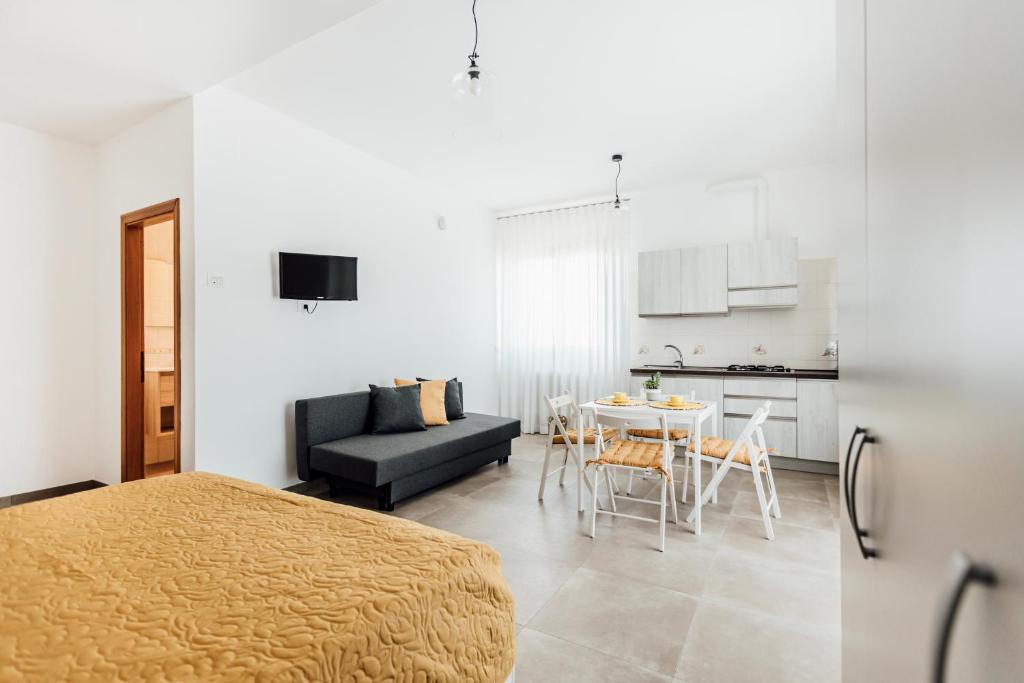 Kuchyň nebo kuchyňský kout v ubytování B&B Da Micchele