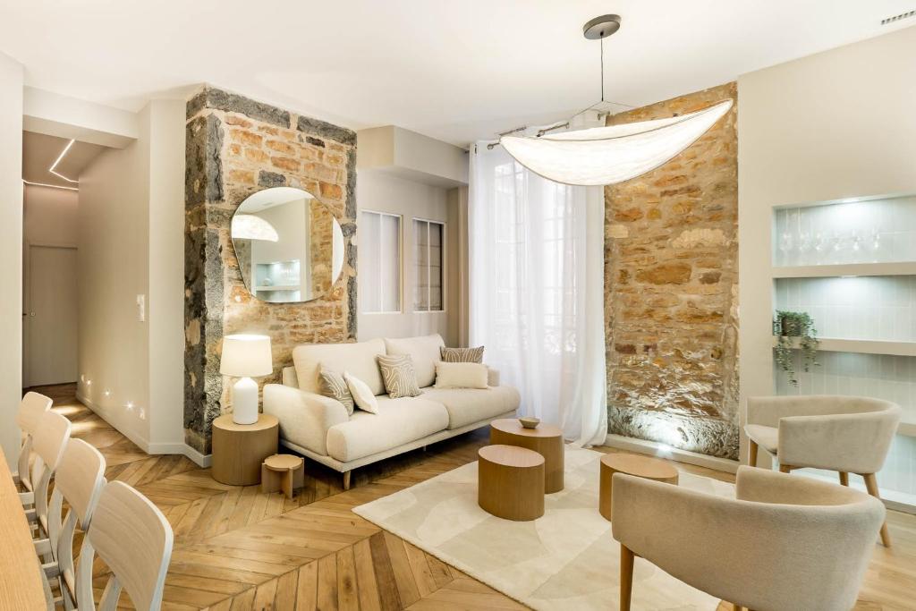 Posezení v ubytování LYON HYPERCENTRE LES CORDELIERS