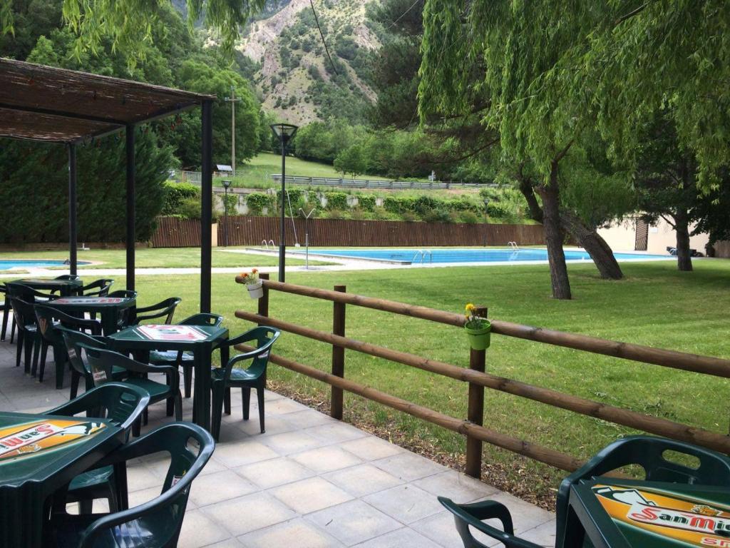 Zahrada ubytování Camping Llavorsi