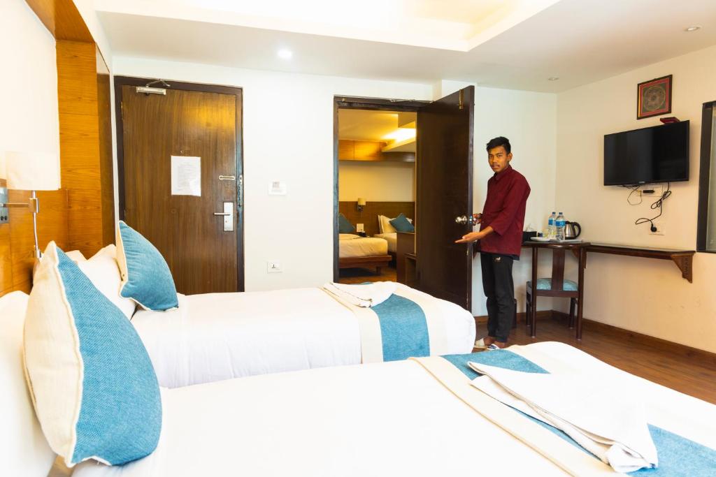 TV a/nebo společenská místnost v ubytování Hotel Tradition & Spa
