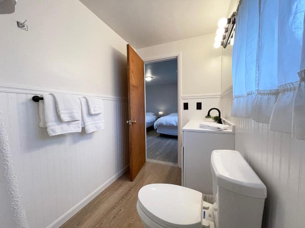 Koupelna v ubytování Star Gate Motel