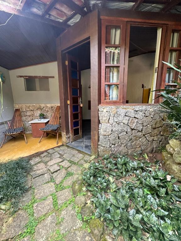 Zahrada ubytování Pousada Cachoeira