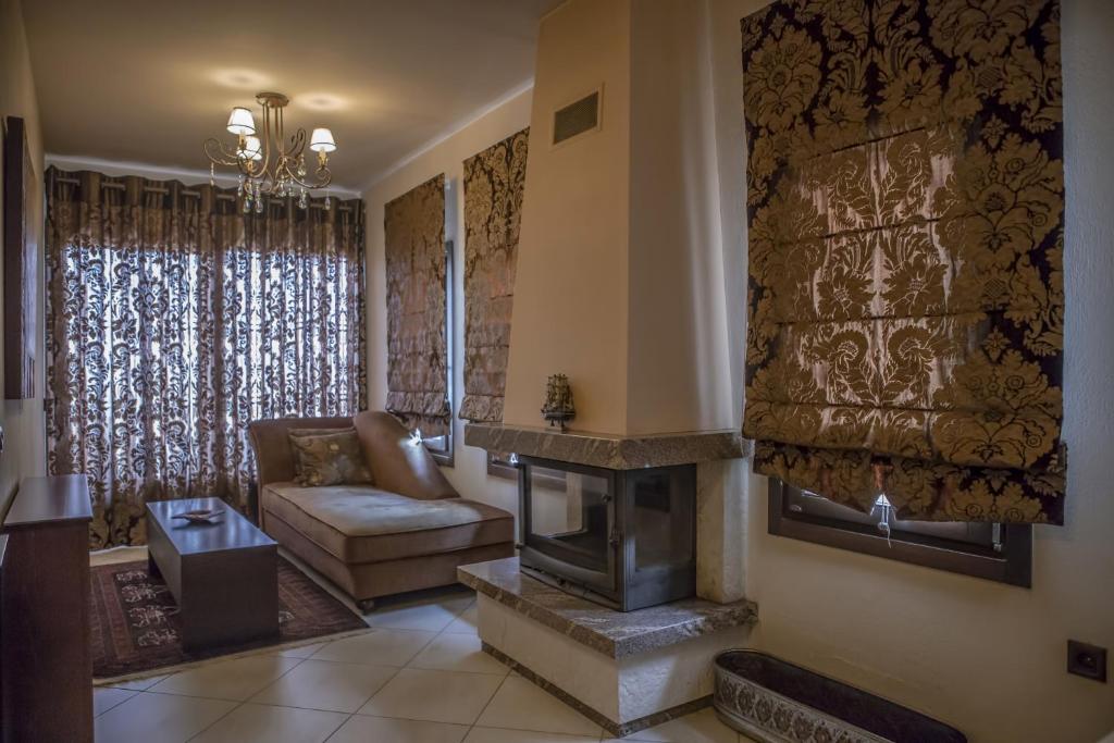 Posezení v ubytování Pandion Luxury Boutique Hotel & Suites with Spa