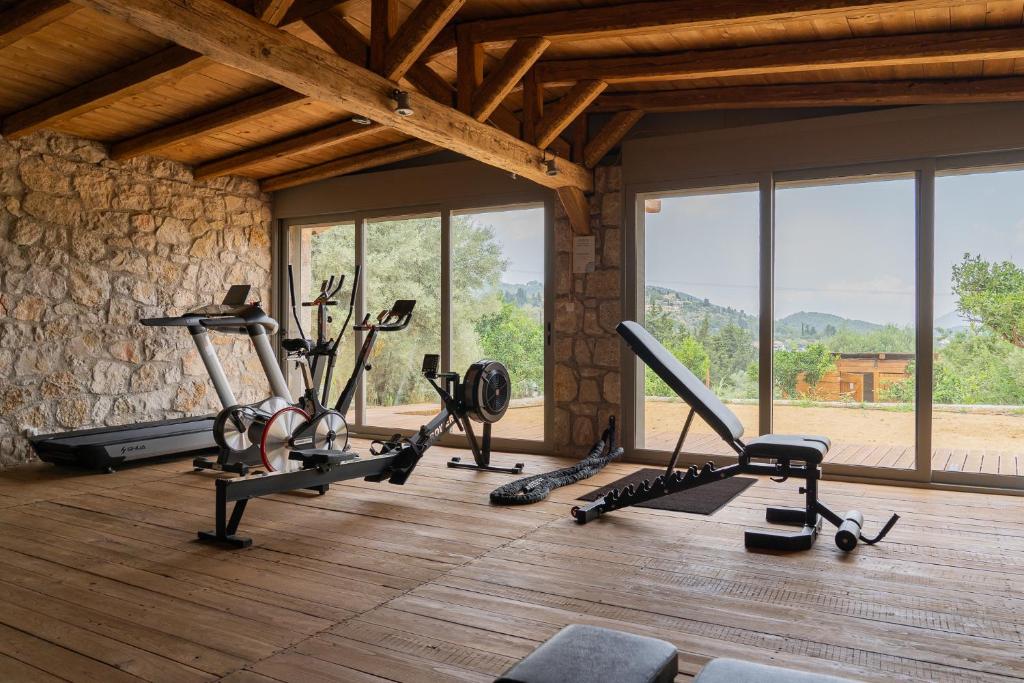 Posilňovňa alebo fitness centrum v ubytovaní Crystal Waters