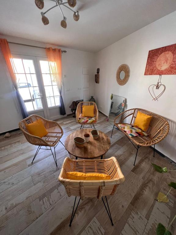 A seating area at Bekeke