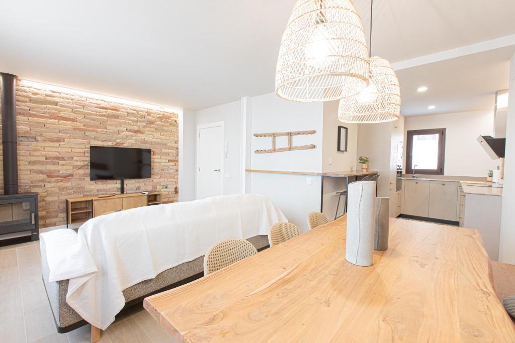 Kuchyň nebo kuchyňský kout v ubytování Casa Garrell