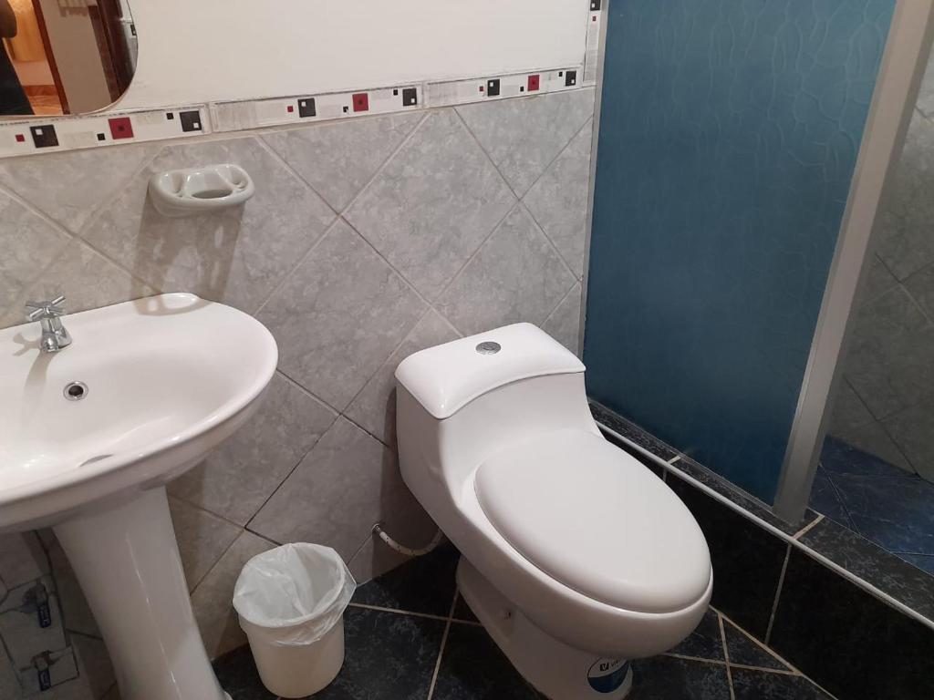 Koupelna v ubytování Nasca Trails B&B