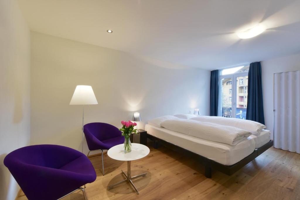 Postel nebo postele na pokoji v ubytování Hotel Sternen