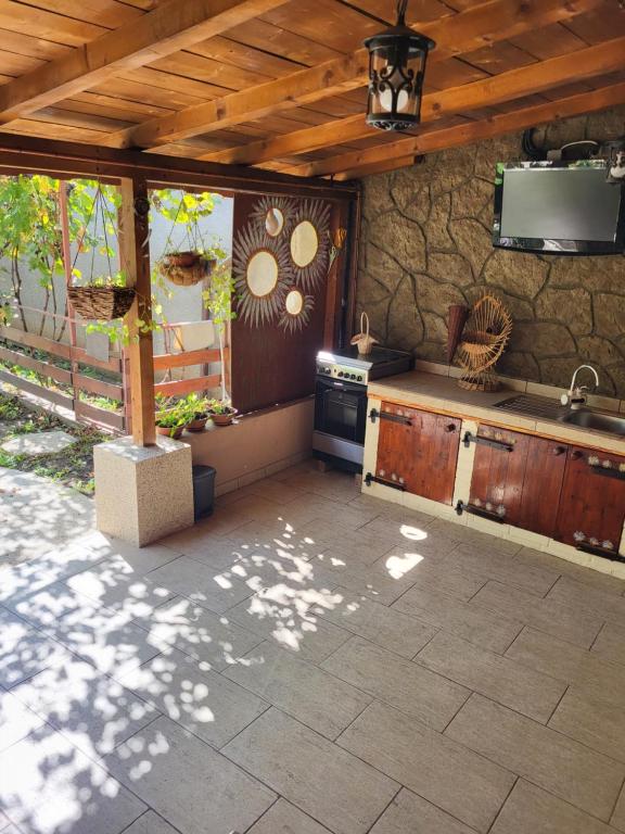 Posezení v ubytování Casa La Balauri