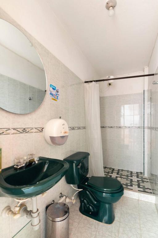 Koupelna v ubytování Letto Hostal