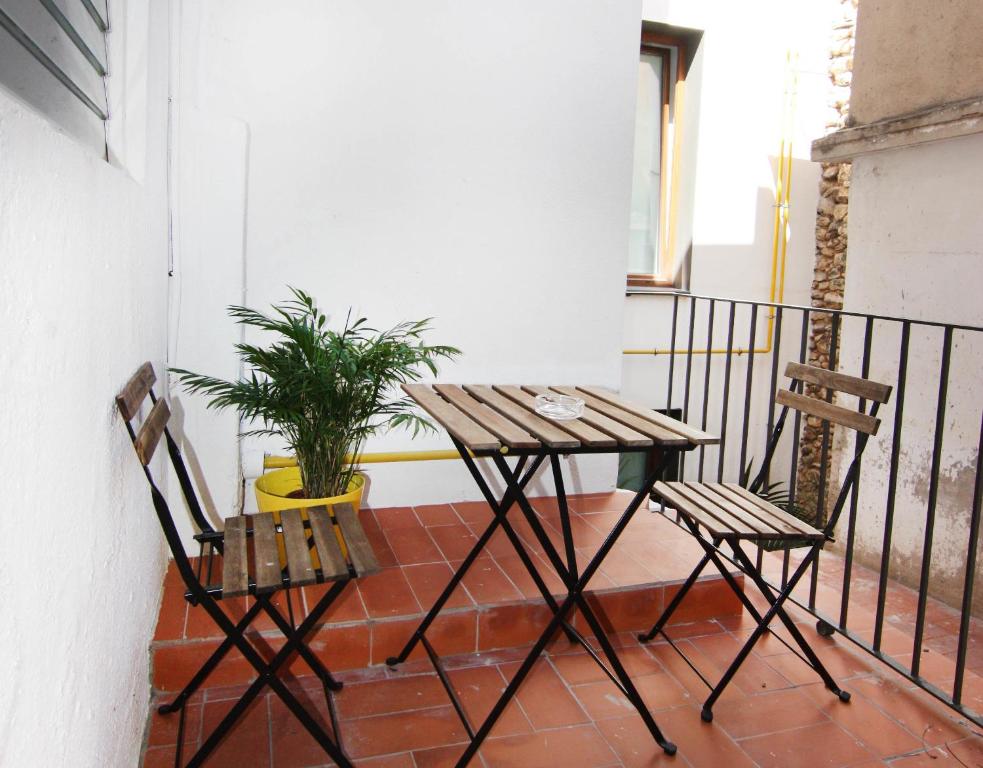 Balkón nebo terasa v ubytování Hotel Raval de la Mar