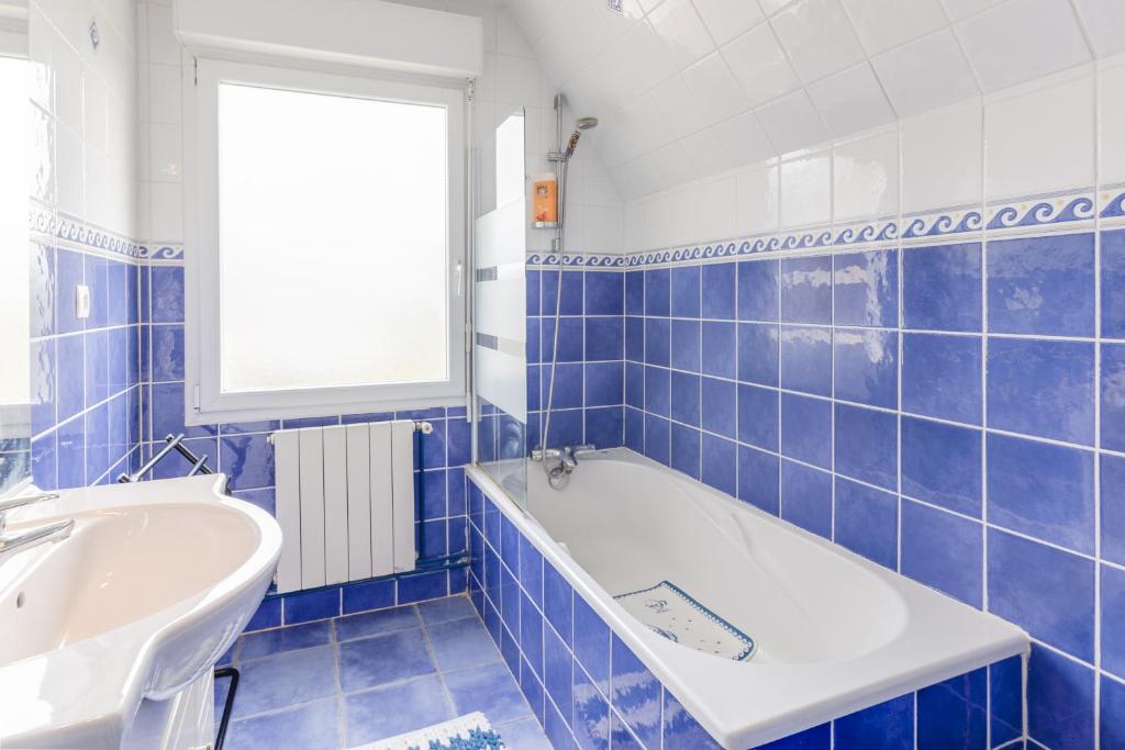 Koupelna v ubytování Gîte des Gardiens de Phare