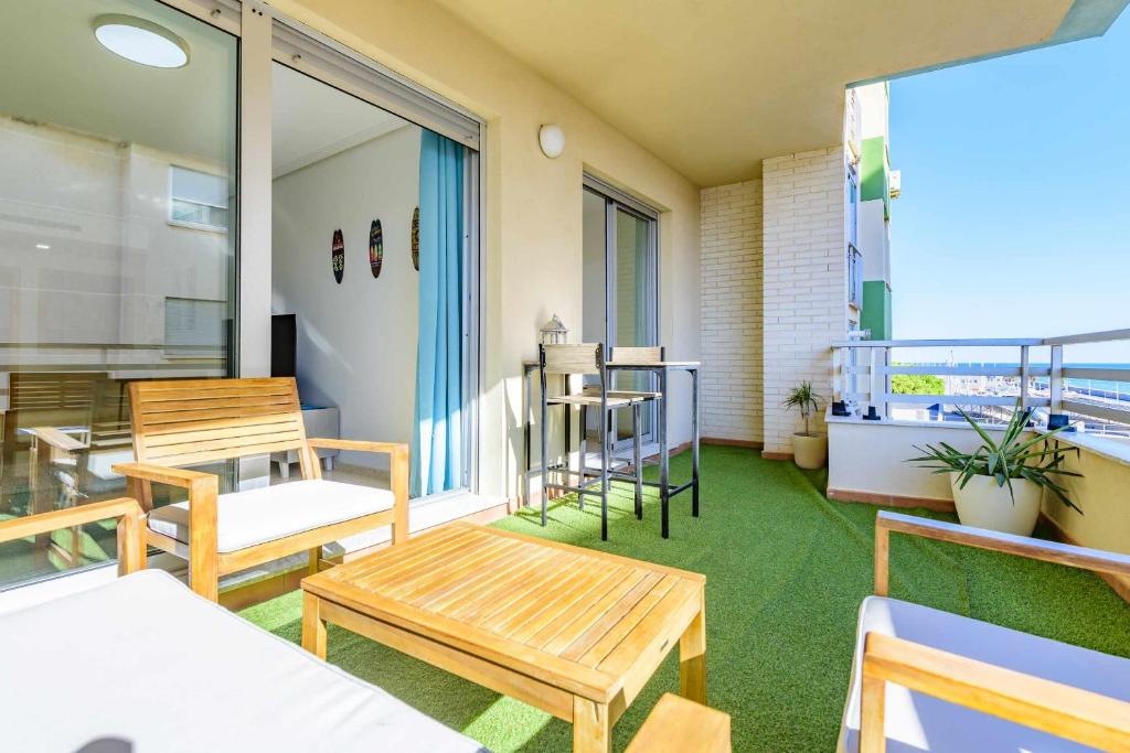 Balkón nebo terasa v ubytování Apart Port Arenal con terraza y piscina
