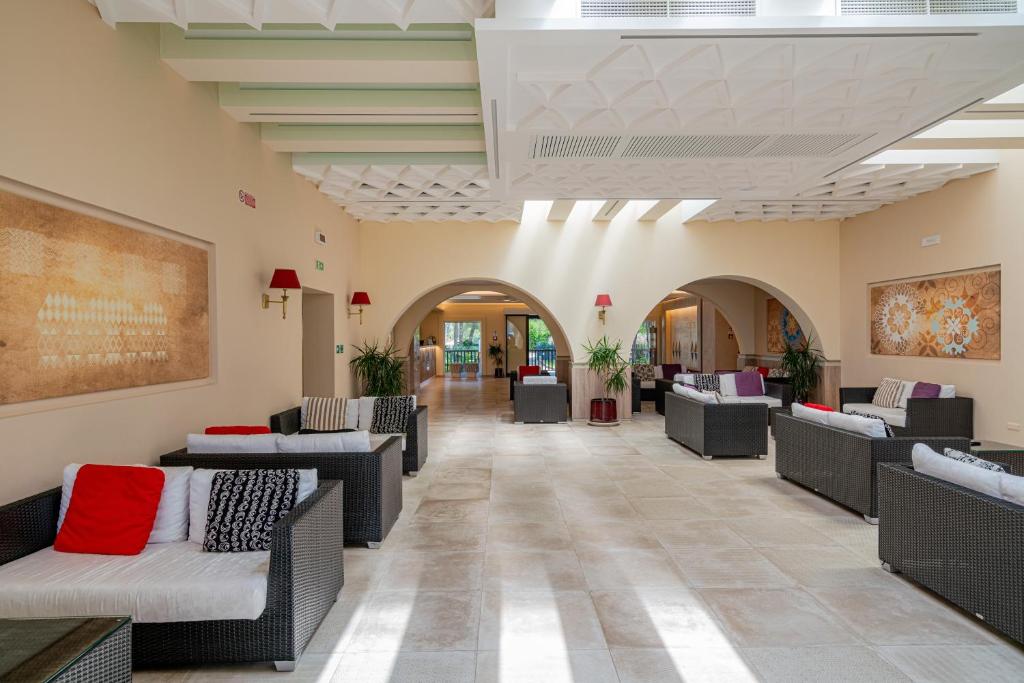 Een zitgedeelte bij Hotel Portoconte