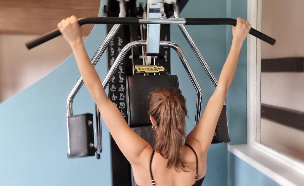 Fitness centrum a/nebo fitness zařízení v ubytování Vital & Sporthotel Brixen