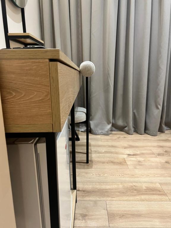 Kuchyň nebo kuchyňský kout v ubytování Enzo rooms & apartment Blloku
