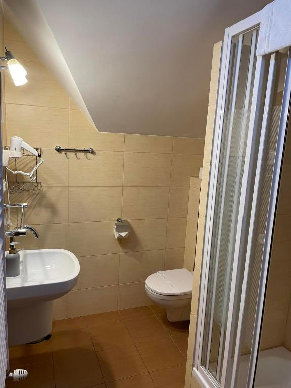 Kúpeľňa v ubytovaní Pensjonat Szach
