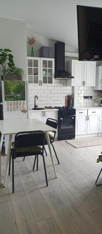 Kuchyň nebo kuchyňský kout v ubytování Apartment in Bozdosh estate