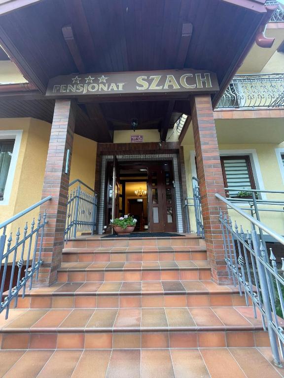 Exteriér alebo vchod do ubytovania Pensjonat Szach