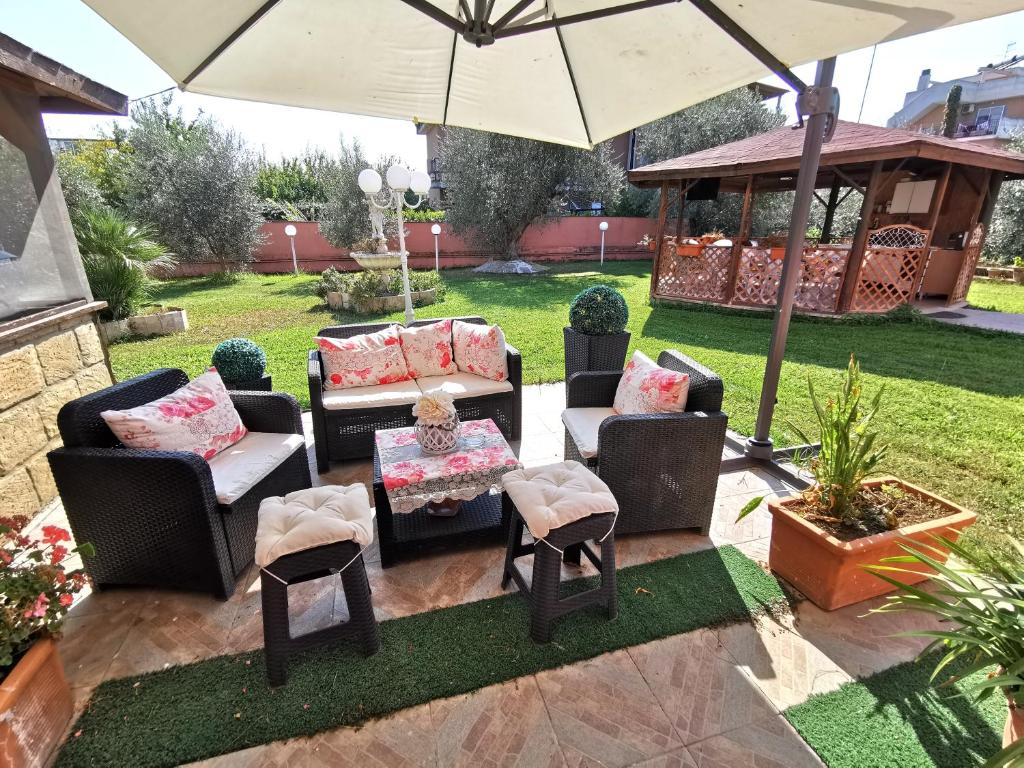 Zahrada ubytování B&B Corvara