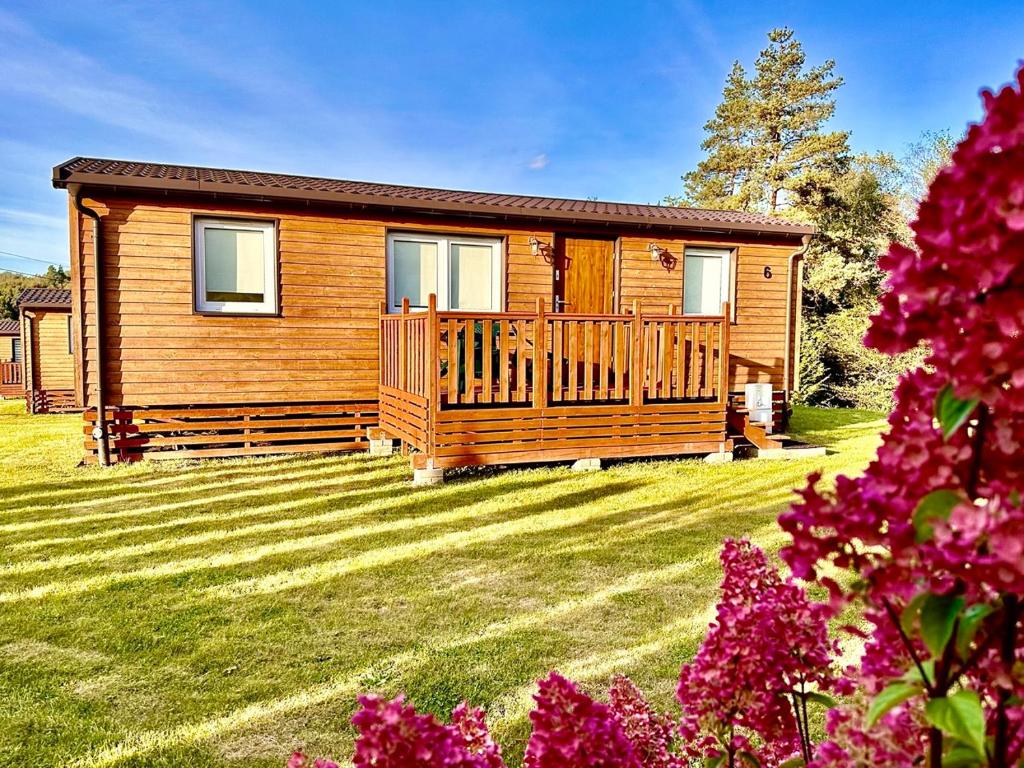 Zahrada ubytování Bungalow Camping Bieska Osada