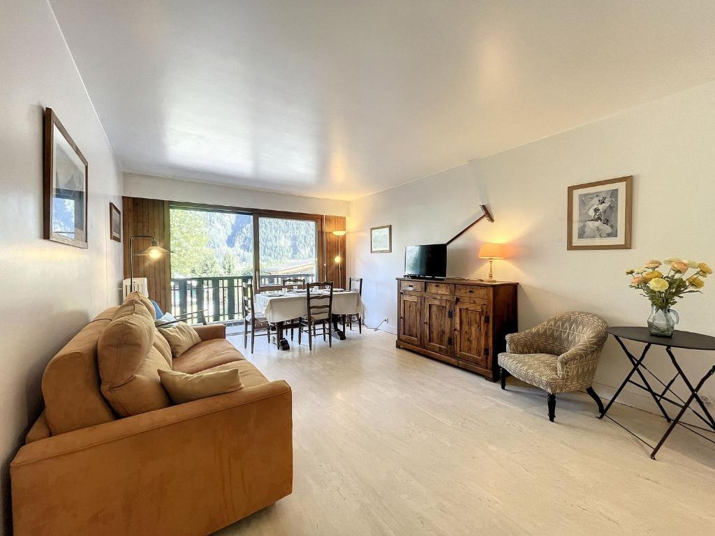 Χώρος καθιστικού στο T2 45m² 2/4 pesonnes centre chamonix - FR-1-507-27