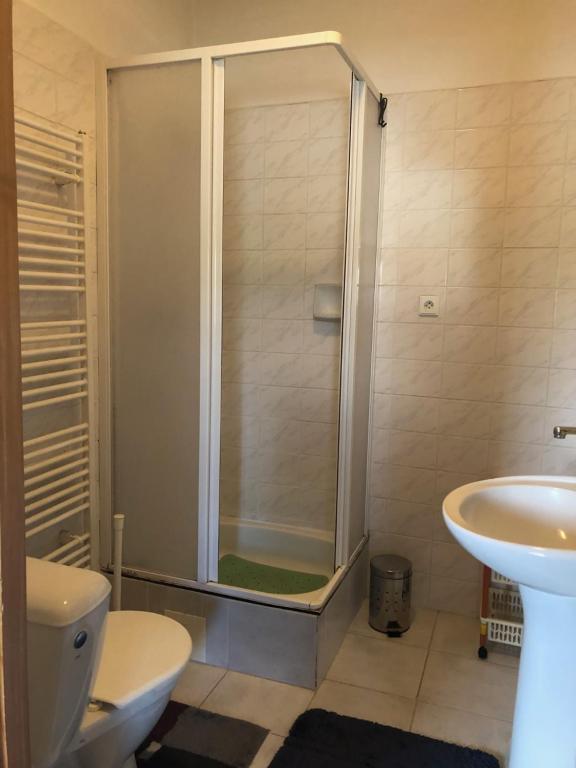 Koupelna v ubytování Apartmán pod Boubínem