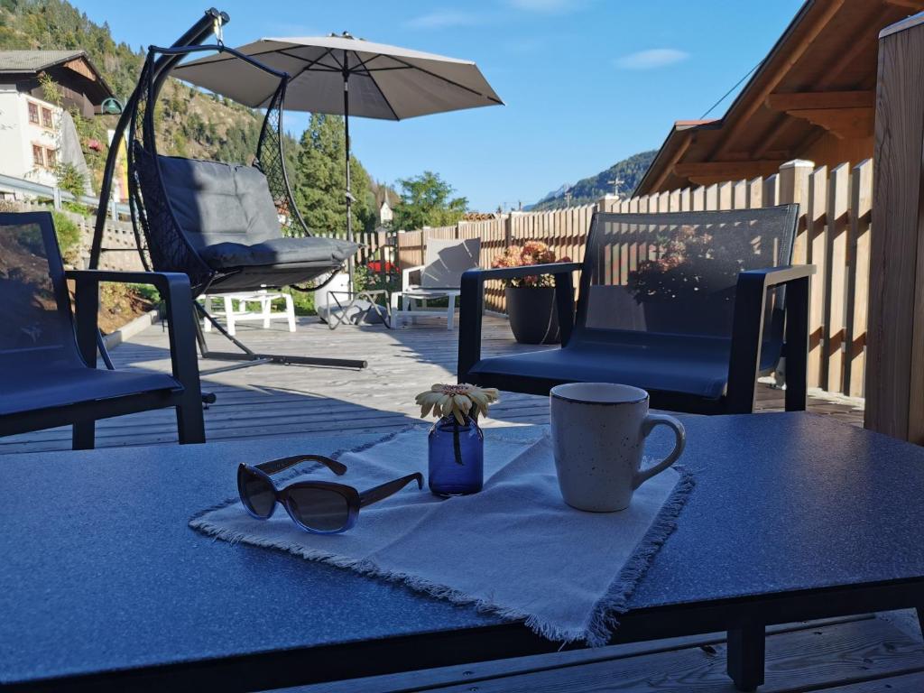 Patio nebo venkovní prostory v ubytování Das Wipferl - Dein Nest in den Bergen