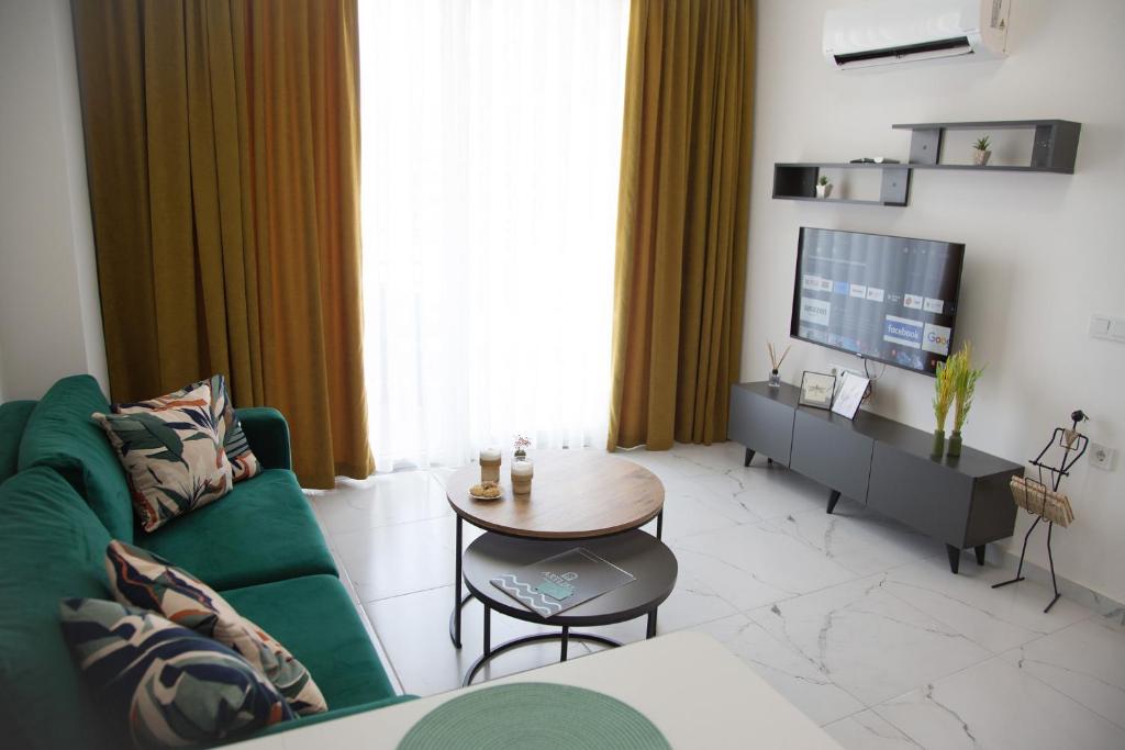 Posezení v ubytování ArtLife apartments (FAUNA)