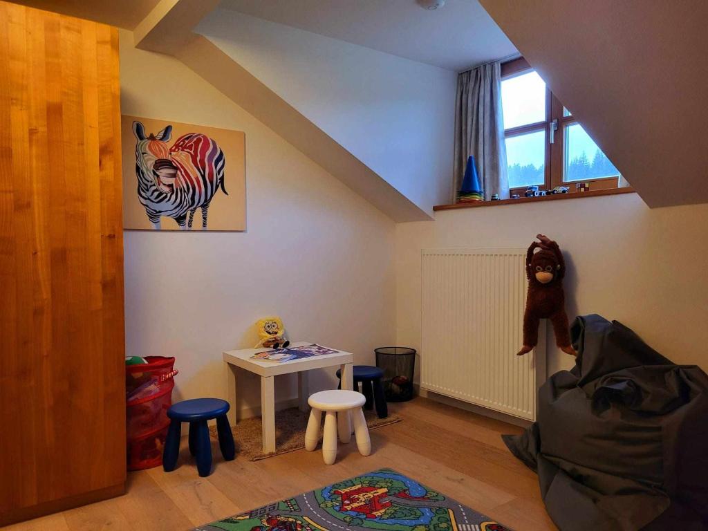 Posezení v ubytování Ferienwohnungen Kricklsäge