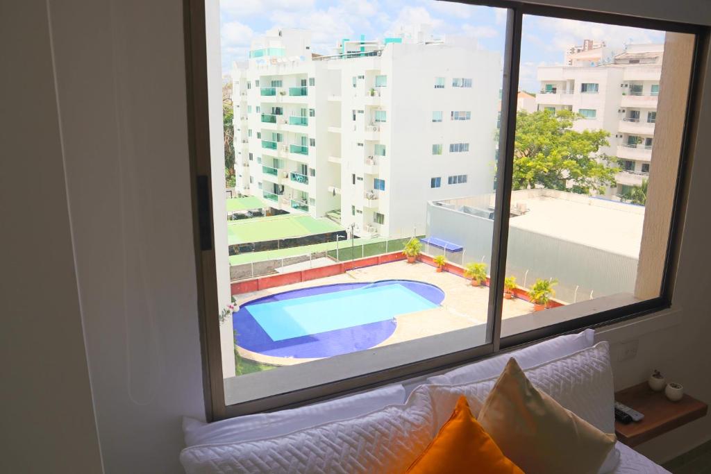 Bazén v ubytování Magico Apartaestudio con Piscina 1 Habitacion PR56A nebo v jeho okolí
