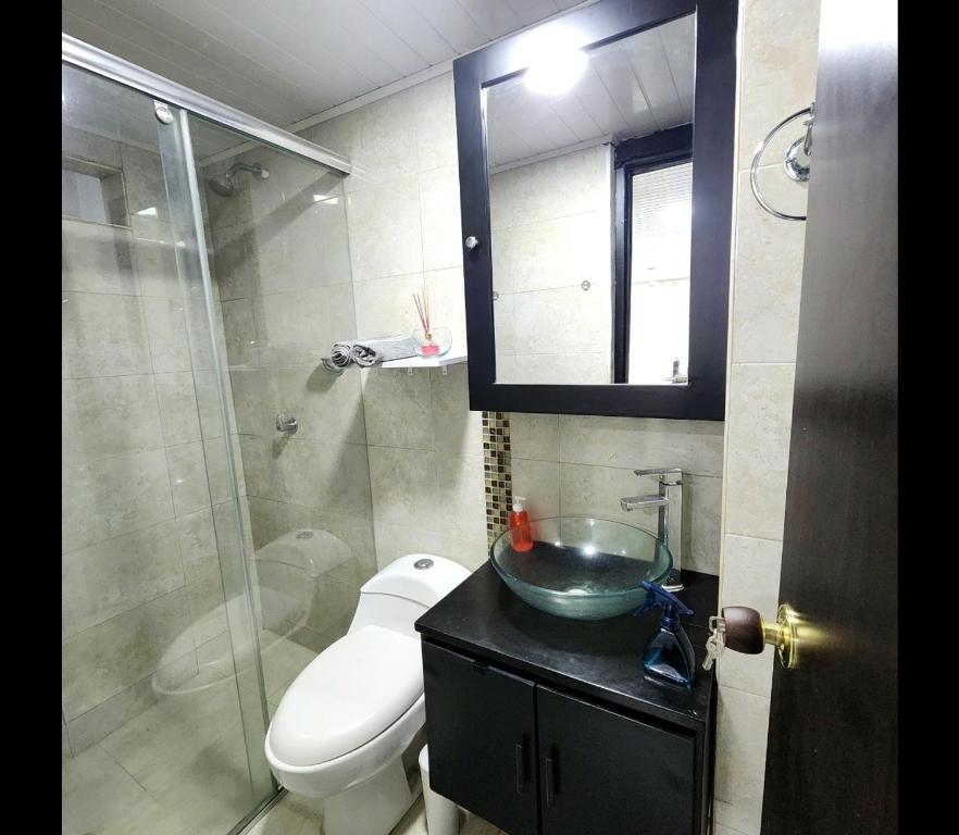 Koupelna v ubytování Apartamento Moderno, Confortable y Central