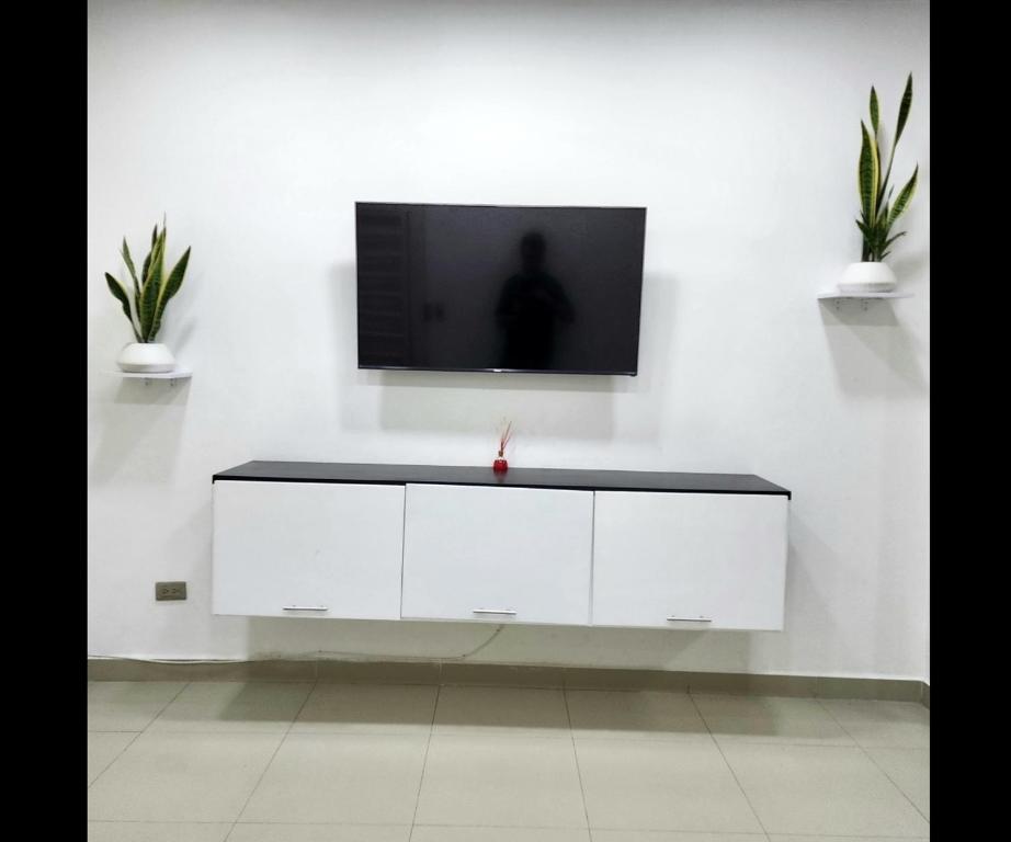 TV a/nebo společenská místnost v ubytování Apartamento Moderno, Confortable y Central