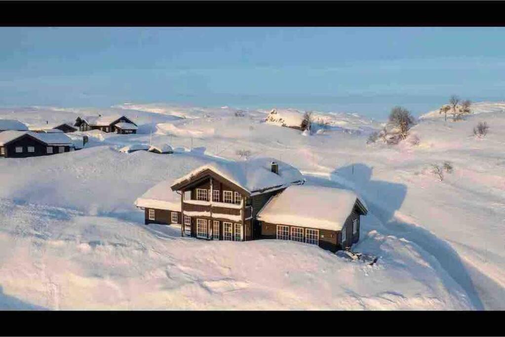 겨울의 Exclusive Family cabin with view and beautiful Norwegian nature
