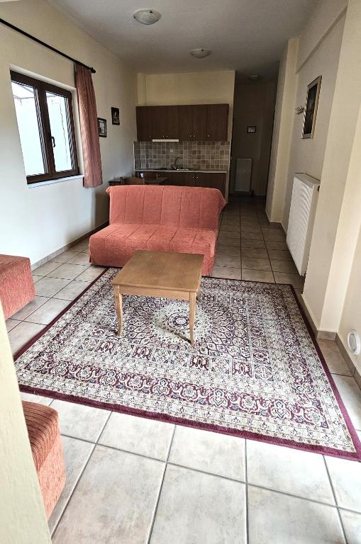 Posezení v ubytování Lithos Villas Kalavryta