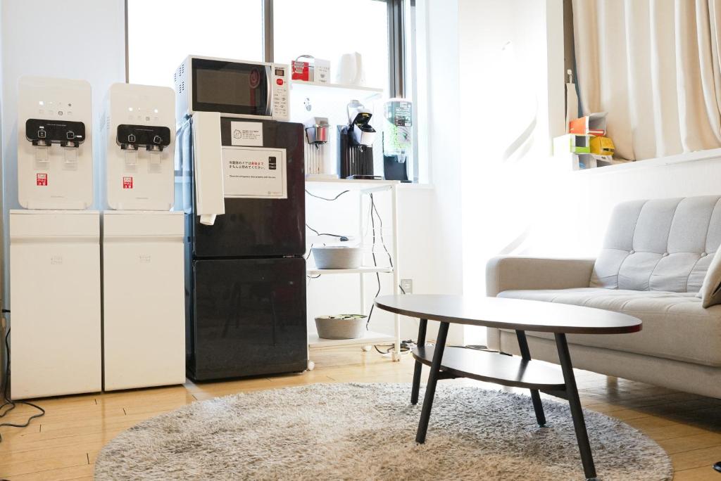 Köök või kööginurk majutusasutuses Hostel Lodging Tokyo Uguisudani