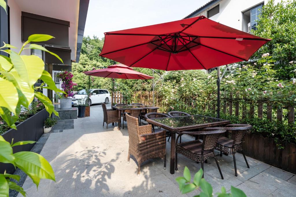 Zahrada ubytování Hangzhou Ziwei Boutique Homestay