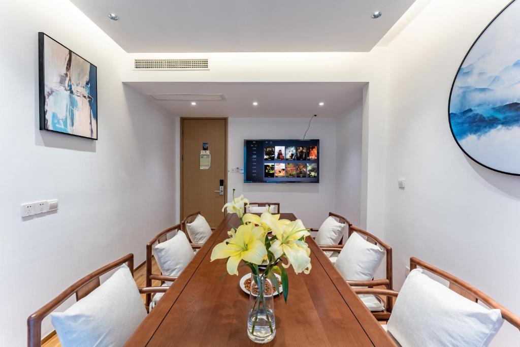 Posezení v ubytování Hangzhou Ziwei Boutique Homestay