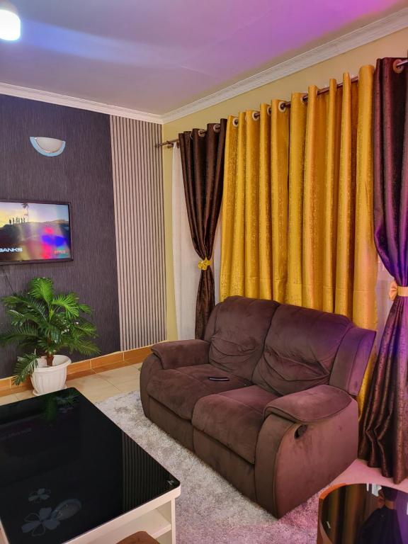 Posezení v ubytování G&G Homes Eldoret
