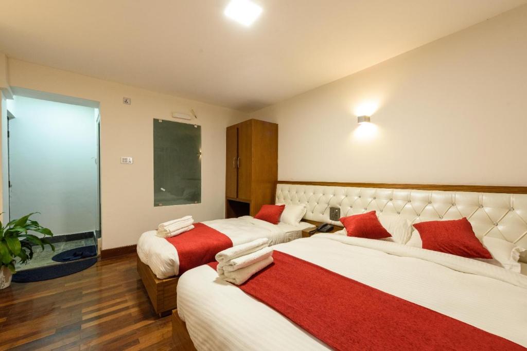 Postel nebo postele na pokoji v ubytování Sichu Chhen