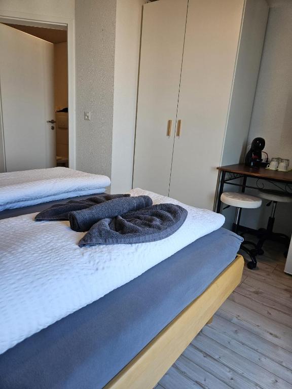 Postel nebo postele na pokoji v ubytování MBar