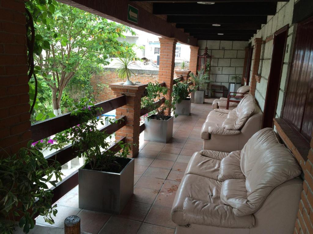 Posezení v ubytování Hotel Colibri Queretaro
