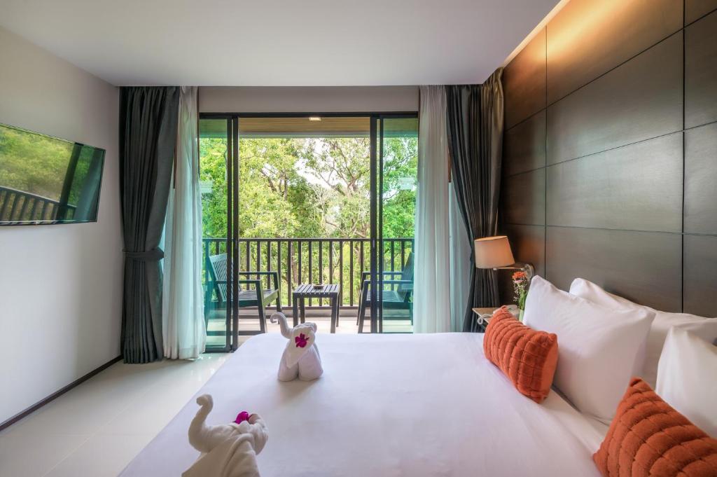 Postel nebo postele na pokoji v ubytování Aree Tara Ao Nang Krabi