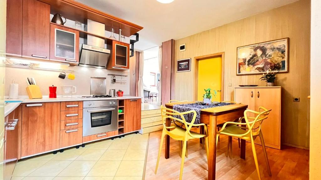 Kuchyň nebo kuchyňský kout v ubytování Atelier19