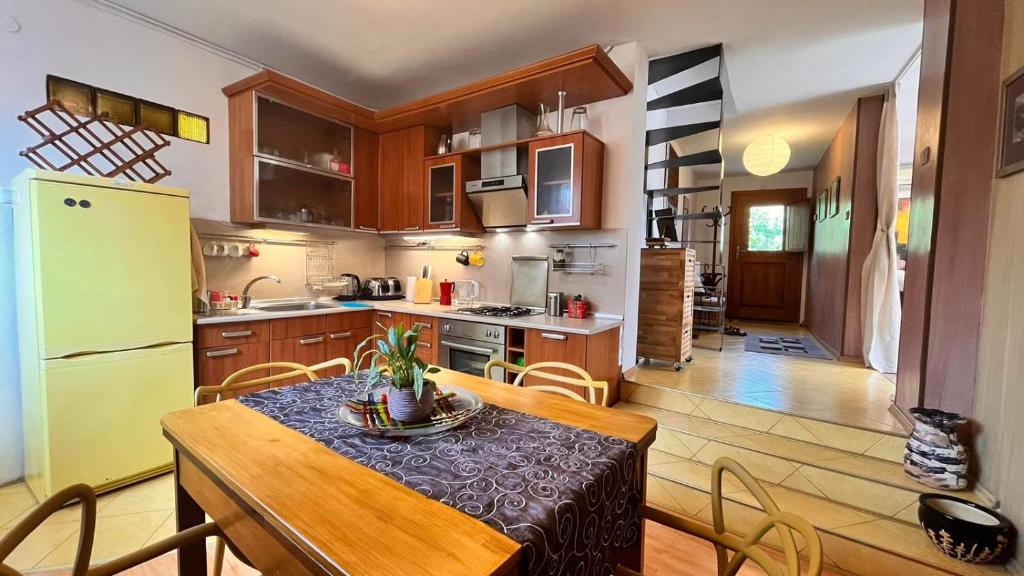 Kuchyň nebo kuchyňský kout v ubytování Atelier19