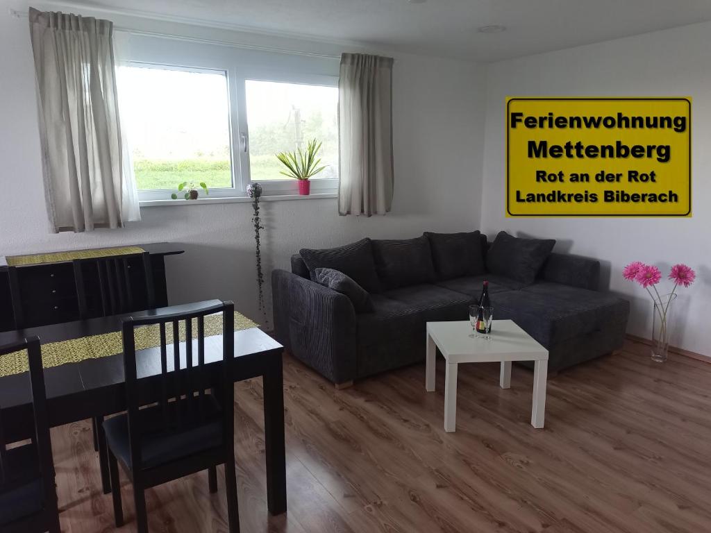 Posezení v ubytování Ferienwohnung Mettenberg