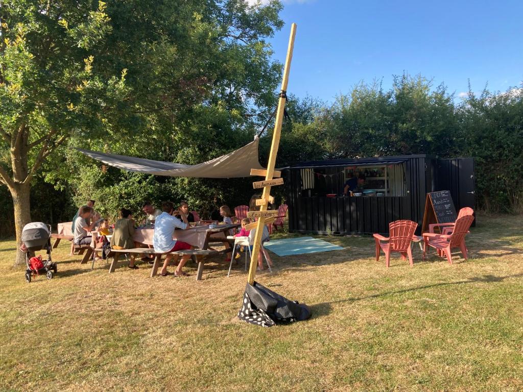 Zahrada ubytování SafariLodge 6 persoons