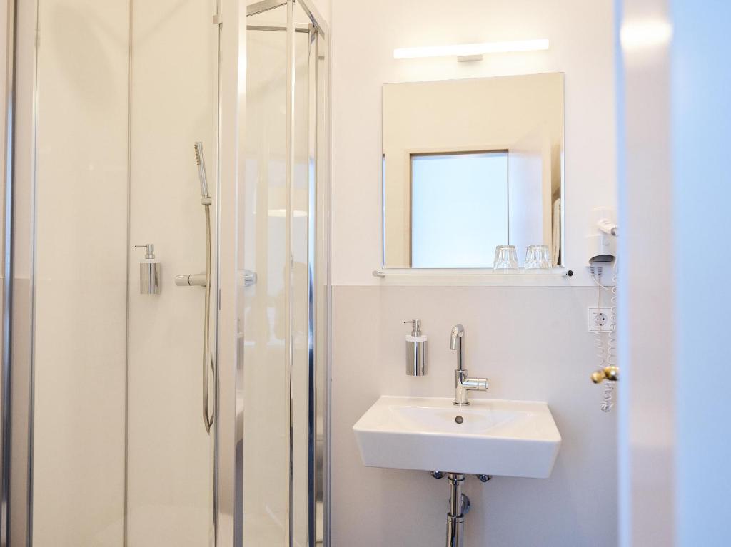 Koupelna v ubytování Hotel Lindenufer