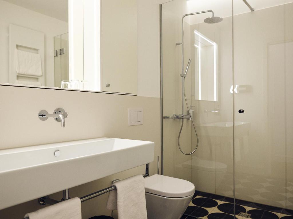 Koupelna v ubytování Hotel Lindenufer